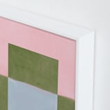 "Playground I" - Art Print in Moss by Kamala Nahas - Frame Close-up