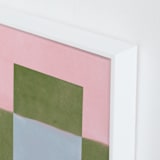 "Playground I" - Art Print in Moss by Kamala Nahas - Frame Close-up