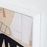 "GATTO" - Art Print in neutral by Keren Toledano - Frame Close-up