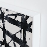 "Ink Bridges" - Art Print in Midnight Black by Afton Harding - Frame Close-up