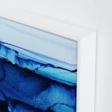 "Midnight Canyon" - Art Print in Midnight Blue by Rebecca Rueth - Frame Close-up