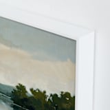"Tranquil Waters III" - Art Print in Lake by Stephanie Goos Johnson - Frame Close-up