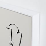 "Face Study II" - Art Print in Creamy White by Chelsea Petaja - Frame Close-up