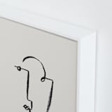"Face Study II" - Art Print in Creamy White by Chelsea Petaja - Frame Close-up