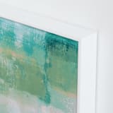 "Go with the Flow I" - Art Print in Celadon by Courtney Crane - Frame Close-up