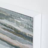 "Glowing Frost II" - Art Print in Dove Grey by Lara Eckerman - Frame Close-up
