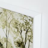 "Sun Kissed Meadow 1" - Art Print in Olive Green by Arohika Verma - Frame Close-up