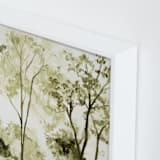"Sun Kissed Meadow 1" - Art Print in Olive Green by Arohika Verma - Frame Close-up