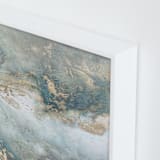 "Luminous Smoke No. 2" - Art Print in Sage & Gold by Julia Contacessi - Frame Close-up