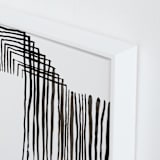"In and Out" - Art Print in moon by Bethania Lima - Frame Close-up