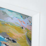 "Out To Sea" - Art Print in Deep Aqua by Jess Franks - Frame Close-up