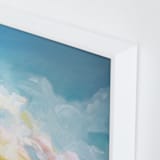 "Summer Winds" - Art Print in Golden Yellow by Emily Jeffords - Frame Close-up