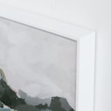 "In the Distance" - Art Print in Aqua by Melanie Severin - Frame Close-up