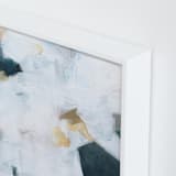 "Betwixt & Between I" - Art Print in Dark Blue by M Gloria Hunter - Frame Close-up