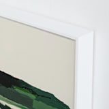 "Spring Seascape Diptych I" - Art Print in Deep Green by Caryn Owen - Frame Close-up