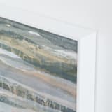"Glowing Frost III" - Art Print in Dove Grey by Lara Eckerman - Frame Close-up