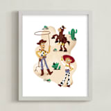 "Woody's Roundup" - Art Print in Desert by Katie Zimpel - Framed