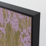 "Iris Garden" - Art Print in Dusty Lavender by Britt Friesell - Frame Close-up