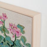 "Garden Study" - Art Print in Pink Soda by Lottie Aldarwish - Frame Close-up