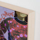 "On the Contrary" - Art Print in Orchid by Jess Franks - Frame Close-up