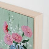 "Garden Symphony No. 2" - Art Print in Dusty Rose by Lottie Aldarwish - Frame Close-up