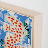 "Peace Birds" - Art Print in Lake by Mojca Dolinar - Frame Close-up