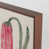"The Morning Garden 2" - Art Print in Dusty Red by Alisa Galitsyna - Frame Close-up