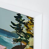 "Coast Office II" - Art Print in Ocean by Jess Franks - Frame Close-up