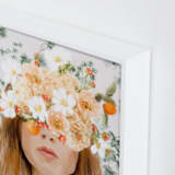 "Ophelia" - Art Print in Ivy by Marabou Design - Frame Close-up