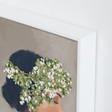 "Crowning Glory" - Art Print in Olive Leaf by Marabou Design - Frame Close-up