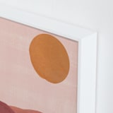 "Sand mountains" - Art Print in Apricot by Annie Shapiro - Frame Close-up