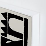 "Paper collage" - Art Print in Blackish by Stefania Copertini - Frame Close-up