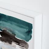 "teal horizons" - Art Print in teal by Kelly Witmer - Frame Close-up