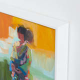 "kimono" - Art Print in Kelly Green by Jenny Westenhofer - Frame Close-up