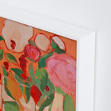"Orange Flirt" - Art Print in Orange by Lynne Millar - Frame Close-up