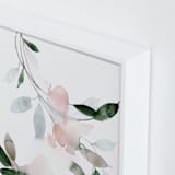 "Journeying" - Art Print in Coral by Stephanie Ryan - Frame Close-up