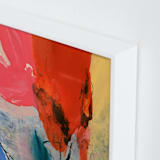 "Flower Water Vase" - Art Print in red rose by gloria blatt - Frame Close-up