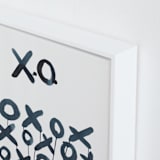 "XO Sol" - Art Print in Smoky Black by Michelle Owenby Design - Frame Close-up