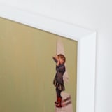 "Vantage Point" - Art Print in Minty Lime by Jamie Peterson - Frame Close-up