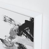 "Blackbird Chain" - Art Print in Black by Misty Hughes - Frame Close-up