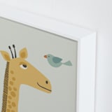 "My Jungle Friends 3" - Art Print in Golden by Anequ Studio - Frame Close-up