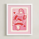 "The Queen: Custom Print" - Custom Print in Bubblegum by Jenna Holcomb - Framed