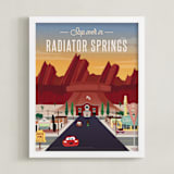 "Stop Over In Radiator Springs" - Art Print in Desert by Erica Krystek - Framed