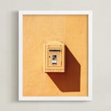 "La Poste" - Art Print in Bright Yellow by lulu and isabelle - Framed