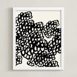 "Black Sheep" - Art Print in Noir by rose lindo - Framed