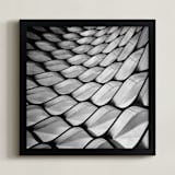 "Honeycomb" - Art Print in Black & white by Angie McMonigal - Framed