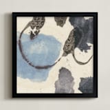 "Amorphous 2" - Art Print in Light Blue by Renée Stramel - Framed