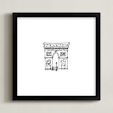 "The Arc de Triomphe Paris" - Art Print in Black and White by Phrosné Barwood - Framed