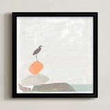 "Balance" - Art Print in Orange by Griffinbell Paper Co. - Framed