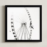 "Rise" - Art Print in Slate Gray by Stacy Kron - Framed